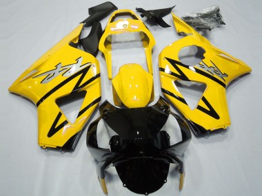 Billige Honda CBR954RR Motorrad Verkleidung 2002-2003 - Gelb Glanzendes Schwarz CBR Stil