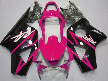 Billige Honda CBR954RR Motorrad Verkleidung 2002-2003 - Rosa Glanzendes Schwarz