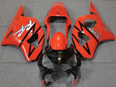 Billige Honda CBR954RR Motorrad Verkleidung 2002-2003 - Rot Glanzendes Schwarz Streifen