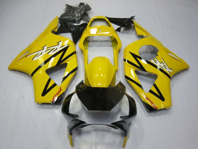 Billige Honda CBR954RR Motorrad Verkleidung 2002-2003 - Gelb Glanzendes Schwarz