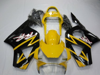 Billige Honda CBR954RR Motorrad Verkleidung 2002-2003 - Gelb Glanzendes Schwarz
