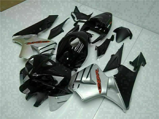 Billige Honda CBR600RR Motorrad Verkleidung 2005-2006 - Glanzendes Schwarz Silber