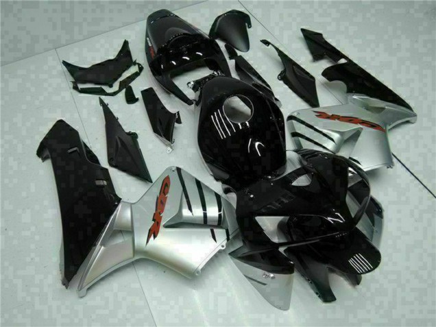 Billige Honda CBR600RR Motorrad Verkleidung 2005-2006 - Glanzendes Schwarz Silber