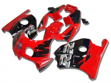 Billige Honda CBR250RR Motorrad Verkleidung 1990-1998 - Rot Glanzendes Schwarz Silber RR