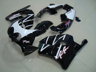 Billige Honda CBR250RR Motorrad Verkleidung 1990-1998 - Weiss Glanzendes Schwarz HRC