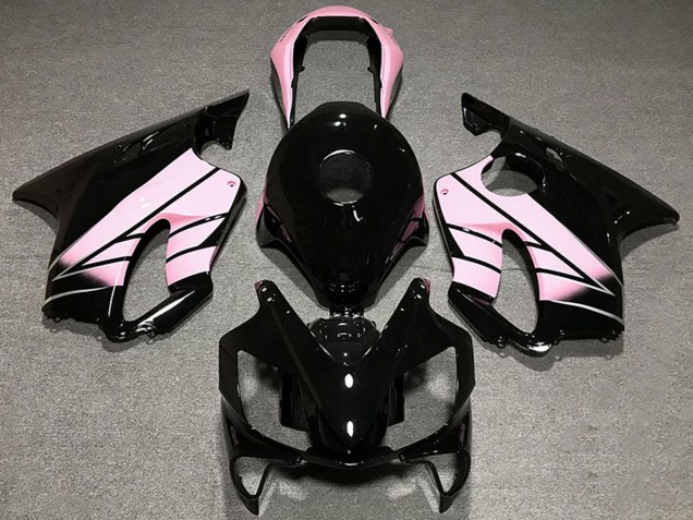 Billige Honda CBR600 F4i Motorrad Verkleidung 2004-2007 - Rosa Glanzendes Schwarz