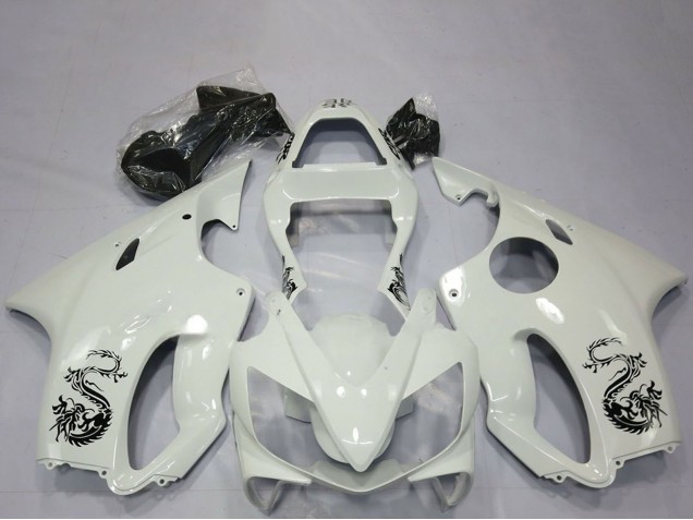Billige Honda CBR600 F4i Motorrad Verkleidung 2001-2003 - Weiss Dragon