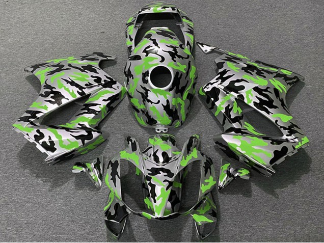 Billige Honda VFR 800 Motorrad Verkleidung 2002-2013 - Grun Camouflage