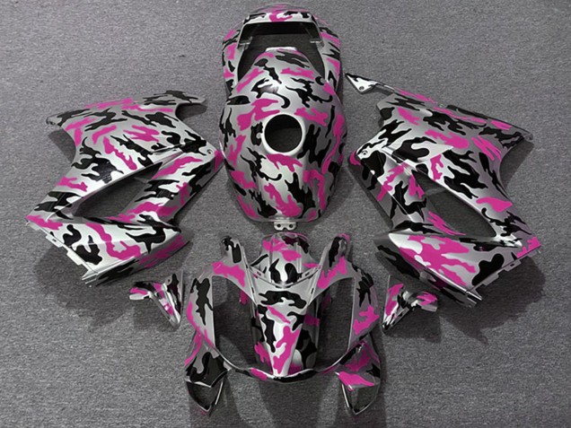 Billige Honda VFR 800 Motorrad Verkleidung 2002-2013 - Rosa Camouflage