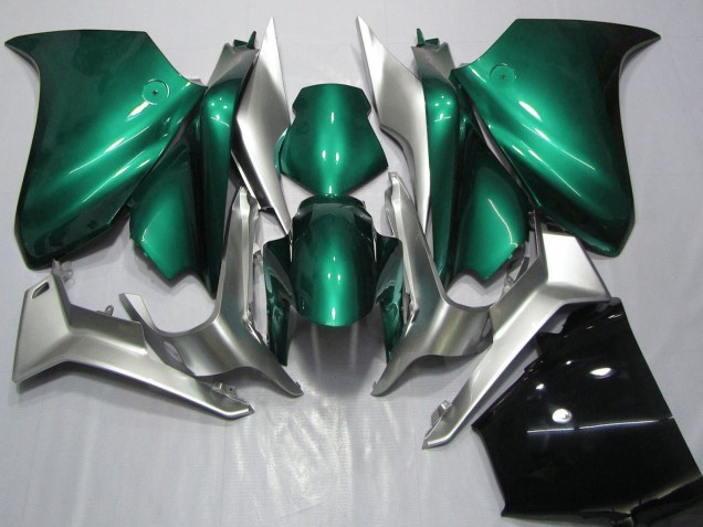 Billige Honda VFR 1200 Motorrad Verkleidung 2010-2014 - Silber Seafoam Grun