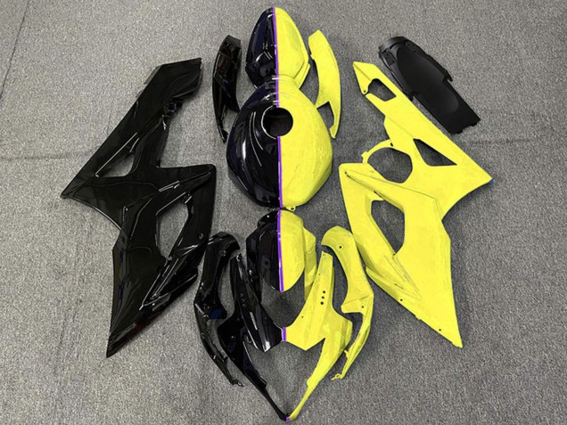 Billige Suzuki GSXR 1000 Motorrad Verkleidung 2005-2006 - Glanzendes Schwarz und Gelb