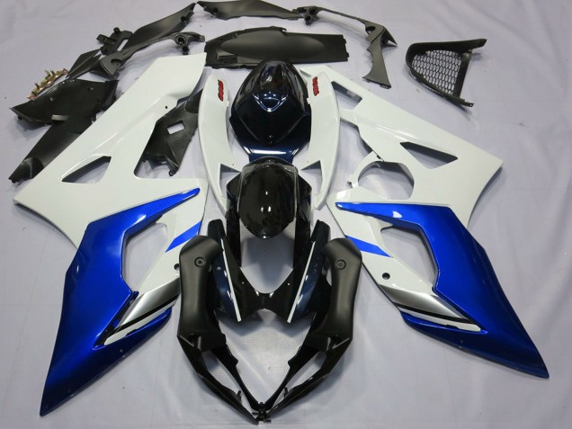 Billige Suzuki GSXR 1000 Motorrad Verkleidung 2005-2006 - Weiss Blau Schwarz