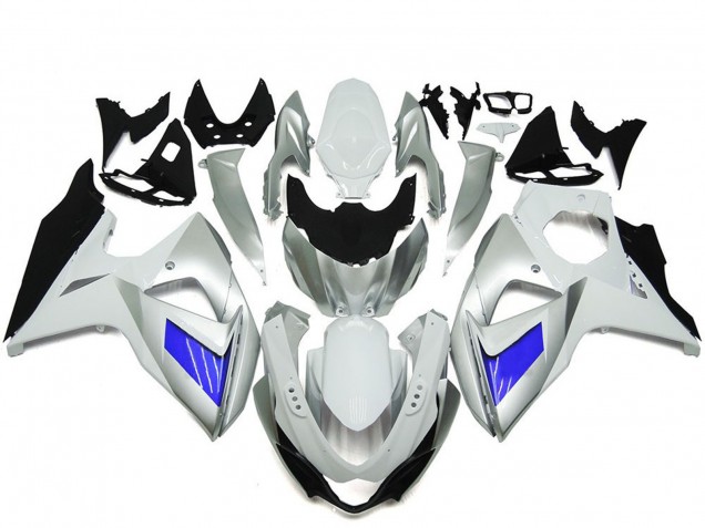 Billige Suzuki GSXR 1000 Motorrad Verkleidung 2009-2016 - Weiss Blau