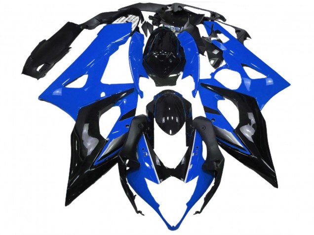 Billige Suzuki GSXR 1000 Motorrad Verkleidung 2005-2006 - Blau Glanzendes Schwarz