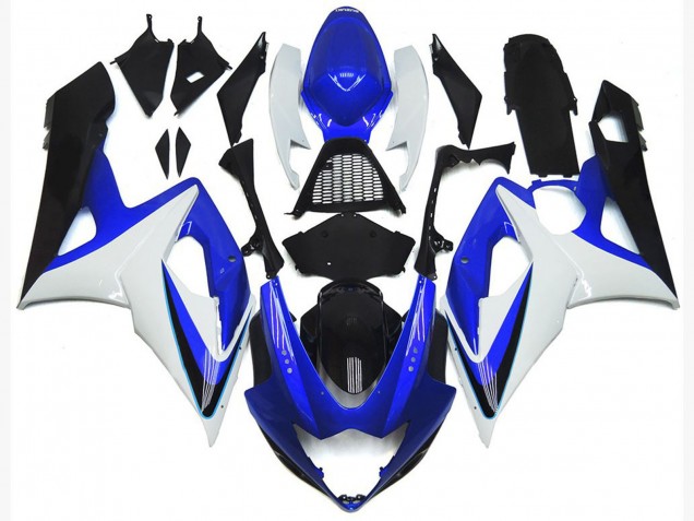 Billige Suzuki GSXR 1000 Motorrad Verkleidung 2005-2006 - Weiss Rot Blau Gelb