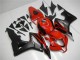 Billige Honda CBR600RR Motorrad Verkleidung 2007-2008 - Rot Matt Schwarz mit Aufkleber