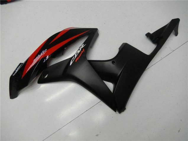 Billige Honda CBR600RR Motorrad Verkleidung 2007-2008 - Rot Matt Schwarz mit Aufkleber