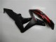 Billige Honda CBR600RR Motorrad Verkleidung 2007-2008 - Rot Matt Schwarz mit Aufkleber