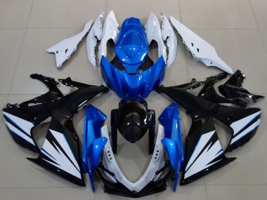 Billige Suzuki GSXR 1000 Motorrad Verkleidung 2009-2016 - Weiss Blau Schwarz