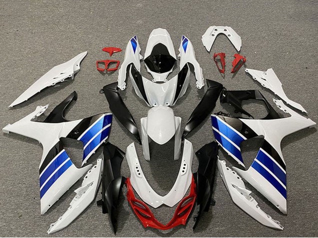 Billige Suzuki GSXR 1000 Motorrad Verkleidung 2009-2016 - Weiss Blau Rot Schwarz