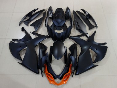Billige Suzuki GSXR 1000 Motorrad Verkleidung 2009-2016 - Matt Schwarz Orange