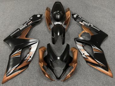 Billige Suzuki GSXR 1000 Motorrad Verkleidung 2005-2006 - Matt Schwarz Bronze