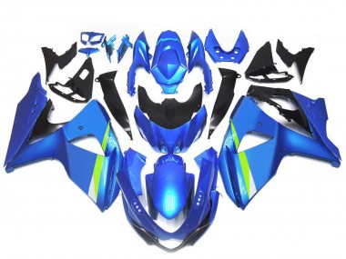 Billige Suzuki GSXR 1000 Motorrad Verkleidung 2009-2016 - Blau Grun Schwarz