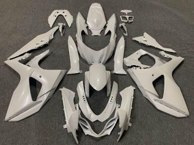 Billige Suzuki GSXR 1000 Motorrad Verkleidung 2009-2016 - Glanzendes Weiss