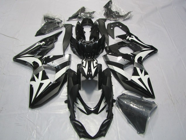 Billige Suzuki GSXR 1000 Motorrad Verkleidung 2009-2016 - Schwarz Weiss