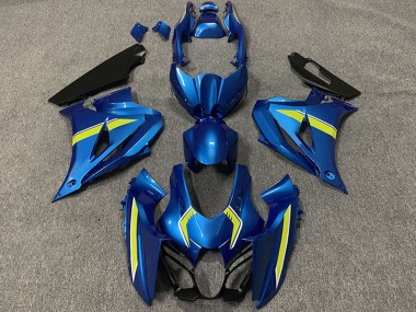 Billige Suzuki GSXR 1000 Motorrad Verkleidung 2017-2024 - Blau Gelb Stil