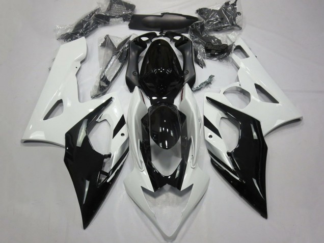 Billige Suzuki GSXR 1000 Motorrad Verkleidung 2005-2006 - Weiss Schwarz Silber