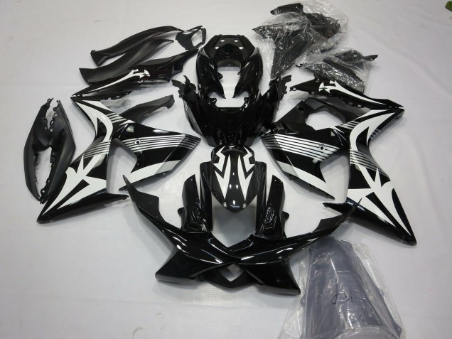 Billige Suzuki GSXR 1000 Motorrad Verkleidung 2009-2016 - Weiss Schwarz