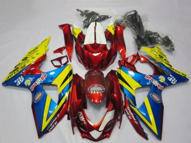 Billige Suzuki GSXR 1000 Motorrad Verkleidung 2009-2016 - Gelb Rot Blau