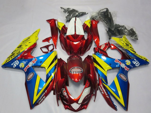Billige Suzuki GSXR 1000 Motorrad Verkleidung 2009-2016 - Gelb Rot Blau