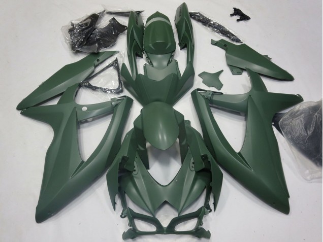 Billige Suzuki GSXR 600 / GSXR 750 Motorrad Verkleidung 2008-2010 - Armee Grun