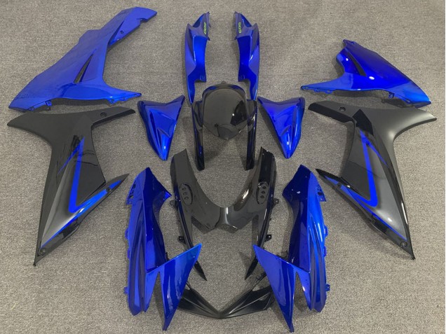 Billige Suzuki GSXR 600 / GSXR 750 Motorrad Verkleidung 2011-2024 - Blau Schwarz Grau