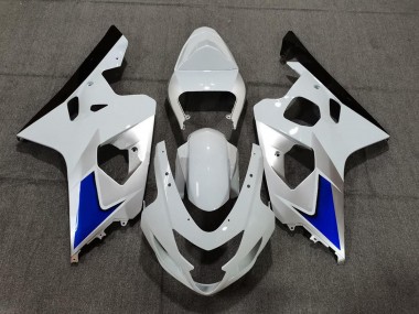 Billige Suzuki GSXR 600 / GSXR 750 Motorrad Verkleidung Kit 2004-2005 - Weiss Blau Schwarz
