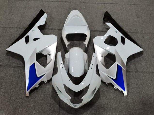 Billige Suzuki GSXR 600 / GSXR 750 Motorrad Verkleidung Kit 2004-2005 - Weiss Blau Schwarz