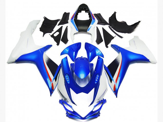 Billige Suzuki GSXR 600 / GSXR 750 Motorrad Verkleidung 2011-2024 - Weiss Blau Rot