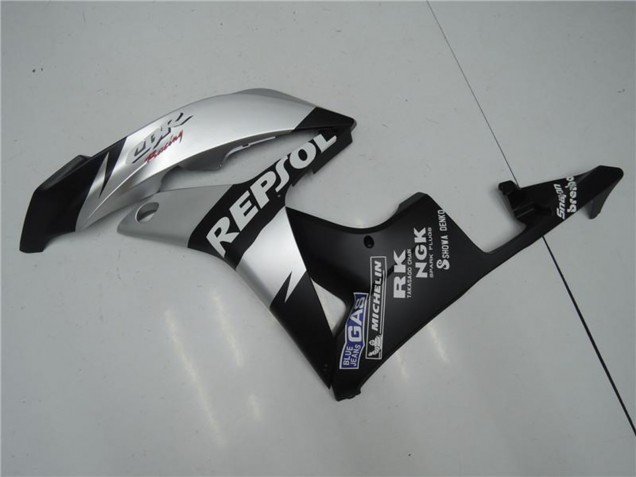 Billige Honda CBR600RR Motorrad Verkleidung 2007-2008 - Matt Schwarz Silber Grau Repsol