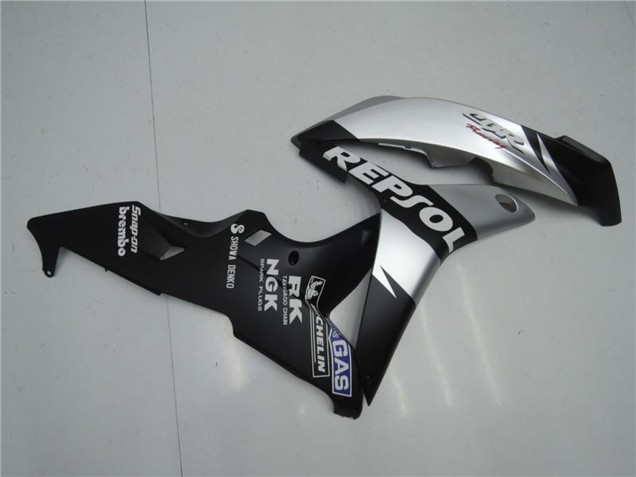 Billige Honda CBR600RR Motorrad Verkleidung 2007-2008 - Matt Schwarz Silber Grau Repsol