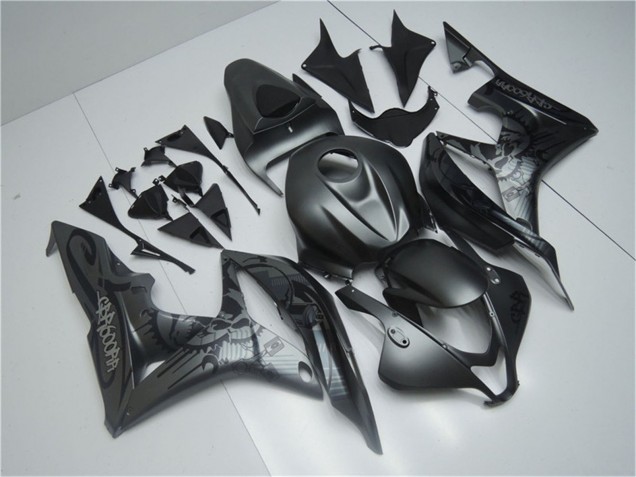 Billige Honda CBR600RR Motorrad Verkleidung 2007-2008 - Matt Schwarz Graffiti