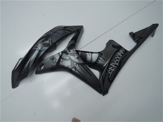 Billige Honda CBR600RR Motorrad Verkleidung 2007-2008 - Matt Schwarz Graffiti