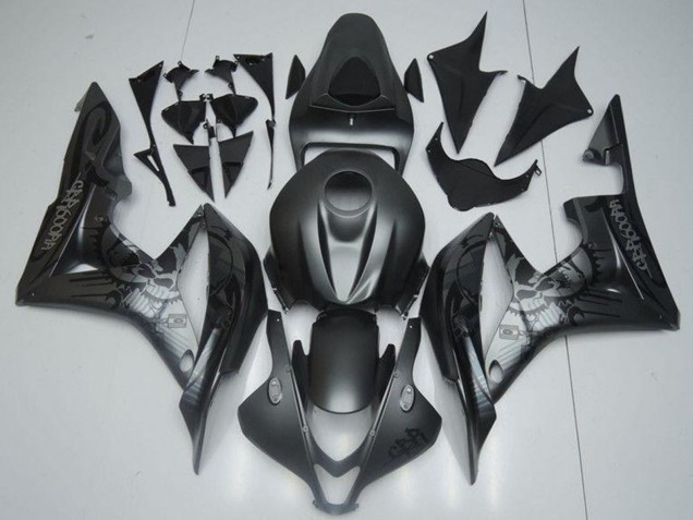 Billige Honda CBR600RR Motorrad Verkleidung 2007-2008 - Matt Schwarz Graffiti