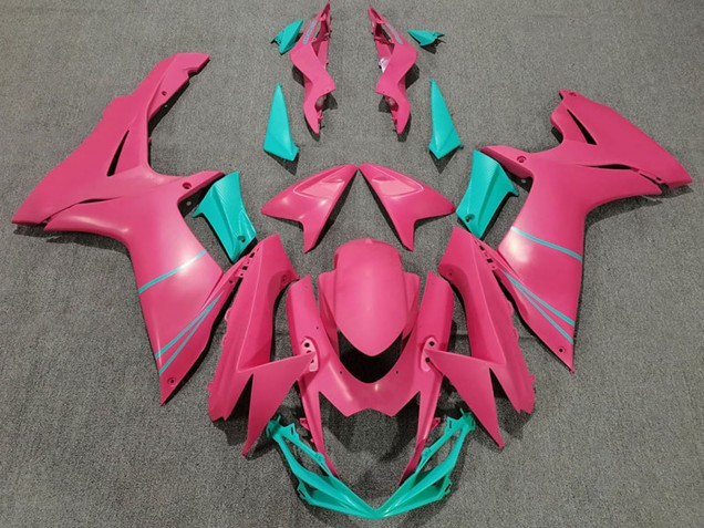 Billige Suzuki GSXR 600 / GSXR 750 Motorrad Verkleidung 2011-2024 - Rosa Blau Grun