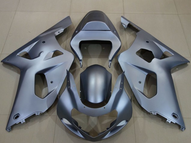 Billige Suzuki GSXR 600 / GSXR 750 Motorrad Verkleidung 2001-2003 - Matt Dunkel Grau
