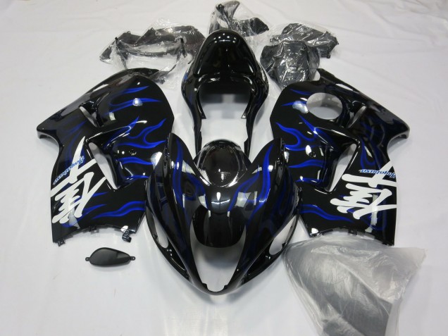 Billige Suzuki GSXR 1300 Motorrad Verkleidung 1996-2007 - Blau Strudel