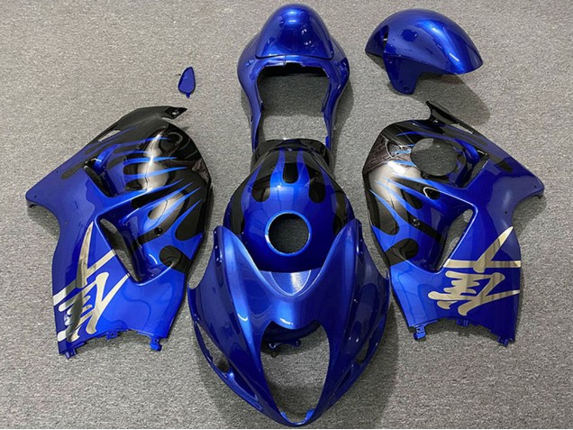 Billige Suzuki GSXR 1300 Motorrad Verkleidung 1996-2007 - Dunkel Blau und Schwarz