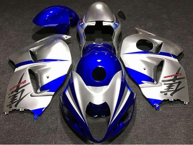 Billige Suzuki GSXR 1300 Motorrad Verkleidung 1996-2007 - Silber Blau