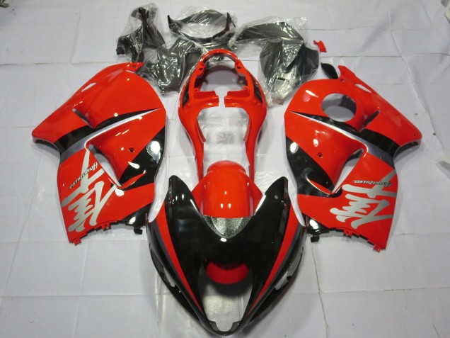 Billige Suzuki GSXR 1300 Motorrad Verkleidung 1996-2007 - Rot Schwarz Silber Aufkleber